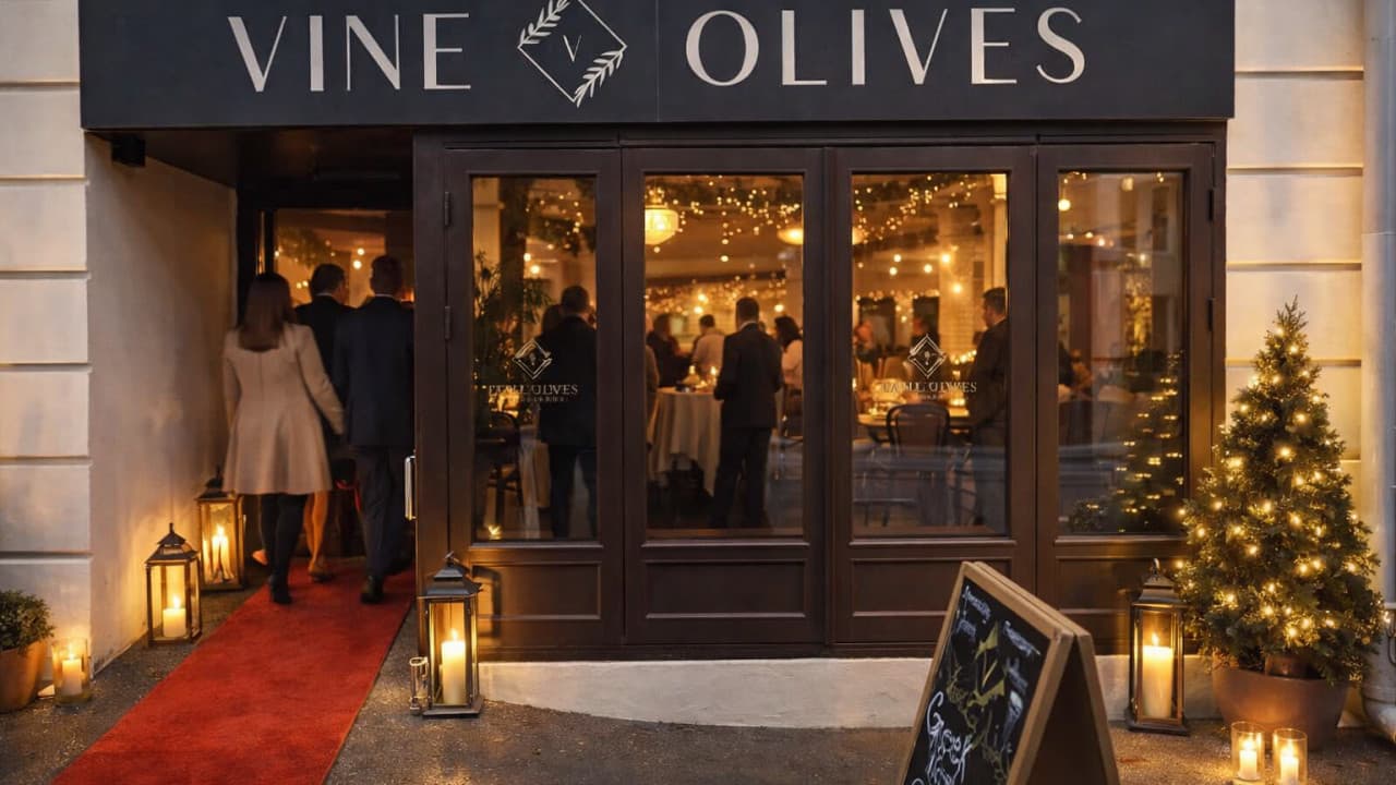 Gresk aften - Vine & Olives Greek Restaurant bilde 3